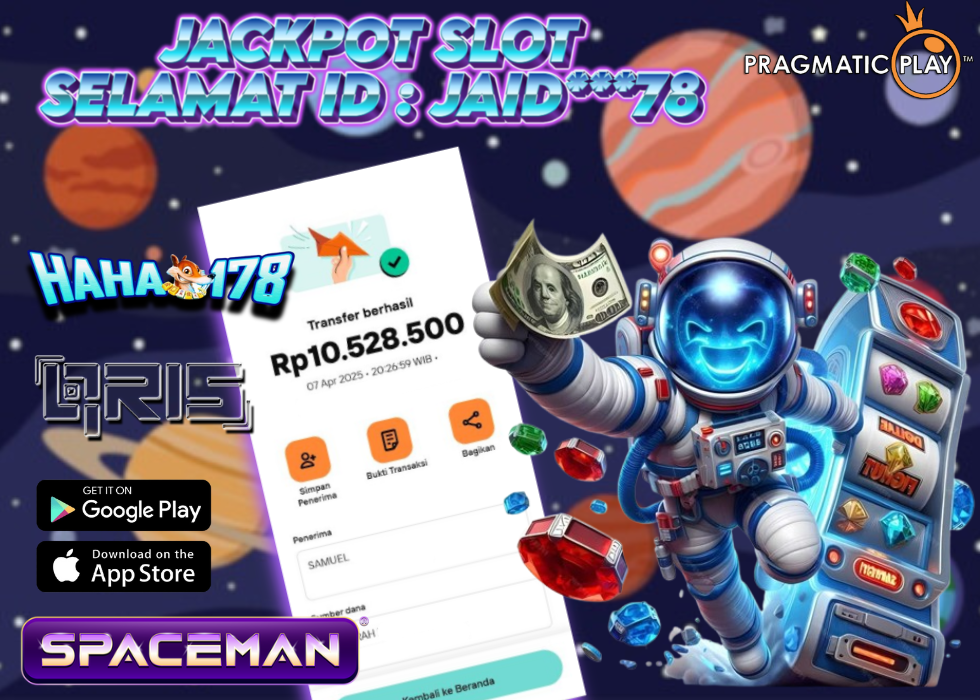 kemenangan besar Spaceman Pragmatic Play di HAHA178 oleh member jaid***78