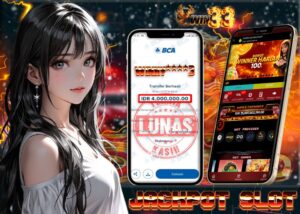 Bukti kemenangan jackpot slot WIN33 sebesar Rp4.000.000 atas nama ID WIN****3